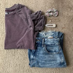 American Eagle Short Sleeved Sweatshirt
